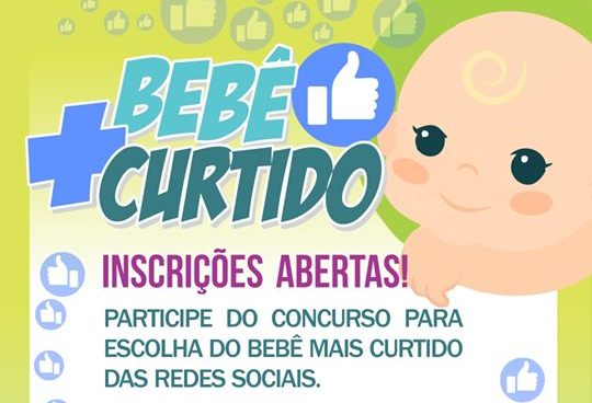Inscrições abertas para o concurso do bebê mais curtido nas redes sociais.